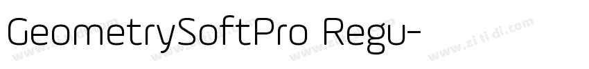 GeometrySoftPro Regu字体转换